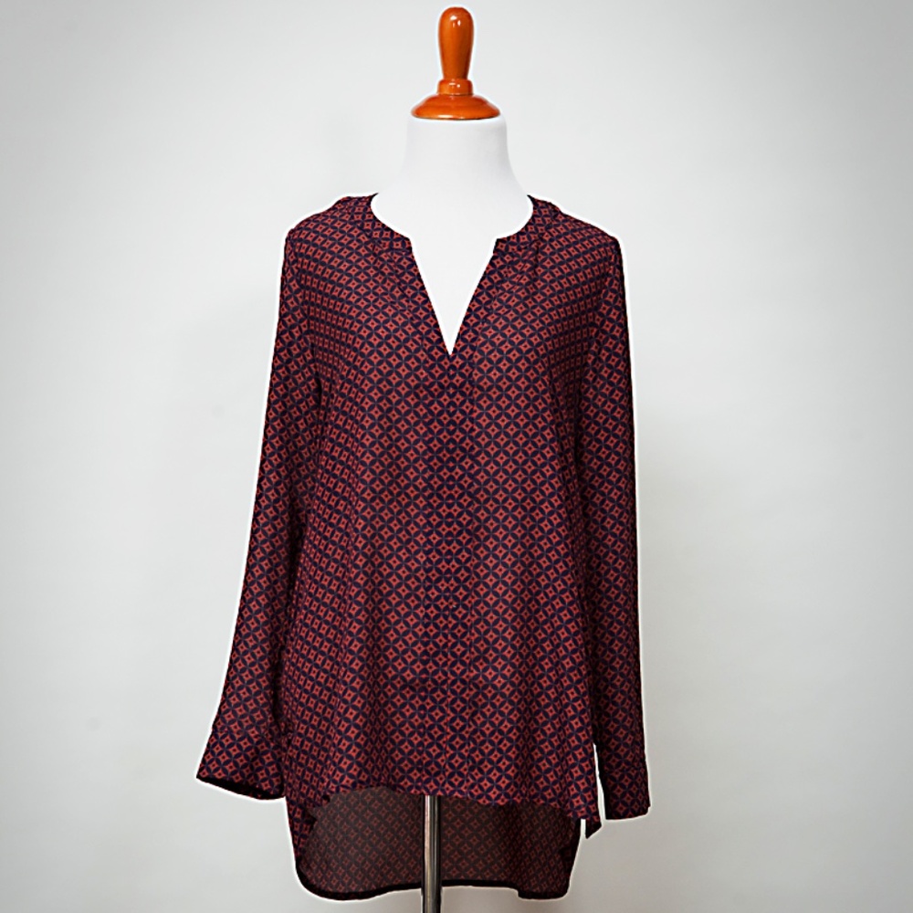 Harlowe & Graham printed blouse